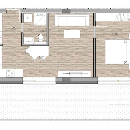 Apartamento Ride & Chill With Summer Terrace And Private Parking In Rezidencia Paludzka